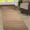 Superior Diamond Jute Reversible Area Rug, 2′ 6″ x 10′, Grey(Rust)