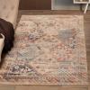 Superior Indoor Area Rug, Distressed Southwestern Farmhouse Floor Decor, Jute Backing, Boho Geometric Rug for Bedroom, Entry, Living, Dining Room, Kitchen, Tyias Collection, 7′ 10″ x 10′, Beige(Beige)