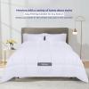 Superior Brushed Microfiber Comforter, Down Alternative Bedding, Medium Weight, Soft Bed Cover, Plush Duvet Insert, Oversized Blanket, Box Quilt, Reversible Comforter, Twin/Twin XL, Navy Blue(White)