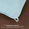 Superior Brushed Microfiber Comforter, Down Alternative Bedding, Medium Weight, Soft Bed Cover, Plush Duvet Insert, Oversized Blanket, Box Quilt, Reversible Comforter, Twin/Twin XL, Navy Blue(Choco-sky Blue)
