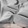 Superior Brushed Microfiber Comforter, Down Alternative Bedding, Medium Weight, Soft Bed Cover, Plush Duvet Insert, Oversized Blanket, Box Quilt, Reversible Comforter, Twin/Twin XL, Navy Blue(Black-grey)