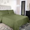 Superior Cotton Percale Duvet Cover Set, King/California King, Tan, 3-Pieces(Sage)