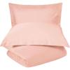 Superior Cotton Percale Duvet Cover Set, King/California King, Tan, 3-Pieces(Blush)