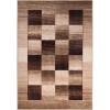 Superior Indoor Non-Slip Area Rug, Rustic Floor Decor, Color Block Rug for Living Room, Bedroom, Office, Kitchen, Dining, Washable Rugs, Foam Back, Lockwood Collection, 5′ x 8′, Chocolate