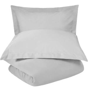 Superior Cotton Percale Duvet Cover Set, King/California King, Tan, 3-Pieces(Platinum)