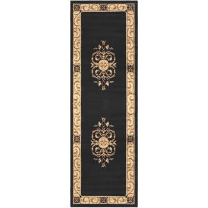 Superior Elegant Medallion Collection 2’7″ x 8′ Runner Rug, Attractive Rug with Jute Backing, Durable and Beautiful Woven Structure, Floral Medallion Rug with Broad Border – Midnight Blue