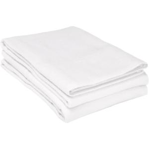 Superior Extra Soft Printed Highest Quality All Season 100% Brushed Cotton Flannel Trellis Bedding Pillowcase Set – Navy Blue Trellis, King Size(White)