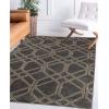 Superior Indoor Area Rug, Plush Soft Rugs for Living Room, Bedroom, Office, Dining, Kitchen Floors, Modern Aesthetic, Geometric Diamond Lattice Floor Decor, Abner Collection, 2’7″ x 8′, Grey(Grey)