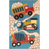 Superior Kids Construction Zone Non-Slip Area Rug 2′ x 3′ Beige-Multicolor(2′ x 3′ (Rectangular))