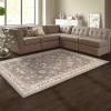Superior Indoor Area Rug, Jute Backing for Kids or Pets, Entryway, Living Room, Kitchen, Dorm, Bedroom, Hallway, Plush Rugs, Vintage Abstract, Modbury Collection, 5′ x 8′, Black(Slate)