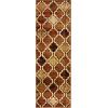 Superior Indoor Area Runner, Jute Backed, Perfect for Hallway, Living/ Dining Room, Bedroom, Office, Kitchen, Entryway, Modern Geometric Trellis Floor Decor, Viking Collection, 2′ 7″ x 8′, Brown(Brown)
