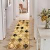 Superior Indoor Area Runner, Jute Backed, Perfect for Hallway, Living/ Dining Room, Bedroom, Office, Kitchen, Entryway, Modern Geometric Trellis Floor Decor, Viking Collection, 2′ 7″ x 8′, Brown(Cream)