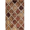 Superior Indoor Area Runner, Jute Backed, Perfect for Hallway, Living/ Dining Room, Bedroom, Office, Kitchen, Entryway, Modern Geometric Trellis Floor Decor, Viking Collection, 2′ 7″ x 8′, Brown(Brown)