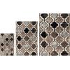 Superior Indoor Area Runner, Jute Backed, Perfect for Hallway, Living/ Dining Room, Bedroom, Office, Kitchen, Entryway, Modern Geometric Trellis Floor Decor, Viking Collection, 2′ 7″ x 8′, Brown(B Ivory)
