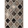 Superior Indoor Area Runner, Jute Backed, Perfect for Hallway, Living/ Dining Room, Bedroom, Office, Kitchen, Entryway, Modern Geometric Trellis Floor Decor, Viking Collection, 2′ 7″ x 8′, Brown(B Ivory)