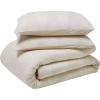 Cotton Comforter Set, Breathable, Soft, Modern Fluffy Oversized, All Season Bedding, Bedding Sets, Includes; 2 Matching Pillow Shams, Woven Diamond Lattice, Queen (88″ x 92″), Sage(Beige)