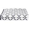 Superior Luxurious Diamonds Cotton Absorbent Oversized Bath Sheet Set of Two, Quick Dry, Perfect for Bathroom, Kitchen, or Beach, Attached Loop for Hook Hanging, Diamond and Solid, Red/Navy Blue(Charcoal/White)