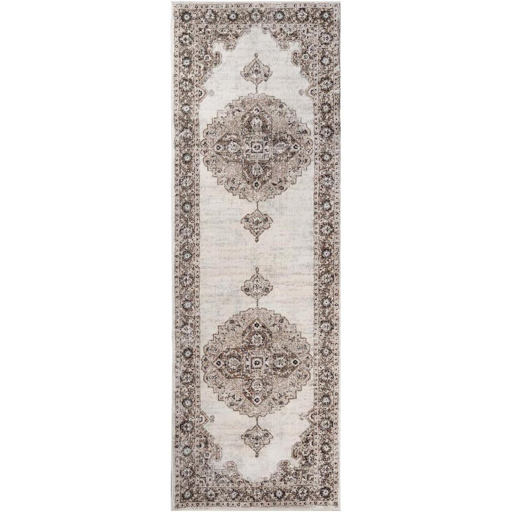imageSuperior Indoor Area Rug Cotton Backing Traditional Medallion Rugs for Living Room Kitchen Dining Office Bedroom Floors Entryway Modern Farmhouse Home Decor Demelza Collection 3 x 5 BlueDemelza  Brown