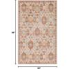SUPERIOR Indoor Area Rug or Runner, Patchwork Rustic Leaves Floor Decor, Soft Plush Rugs for Living Room, Office, Kitchen, Dining, Aesthetic Home Accessories, Zelder Collection 5ft x 8ft – Rust