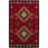 Superior Santa Fe Collection 4′ x 6′ Area Rug, Attractive Rug with Jute Backing, Durable and Beautiful Woven Structure, Bright and Bold Southwest Style – Red