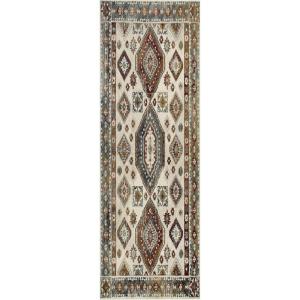 Superior Montauk Collection Indoor Large Area Rug, Neutral Striped Design, Decor for Bedroom, Living Room, Kitchen, Entryway, Office, Dining, Laundry, Dorm, Floor Throw, Jute Backing, 5′ x 8′, Gold(Sangria)