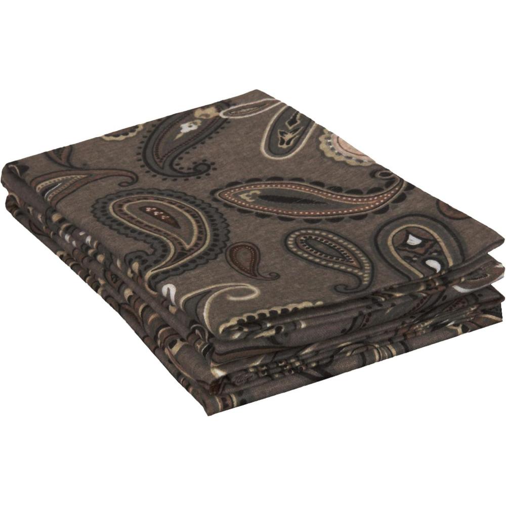 imageSuperior Premium Cotton Flannel Pillowcases All Season 100 Brushed Cotton Flannel Bedding Pillowcase Set of 2  Standard Paisley GreyPaisley Charcoal