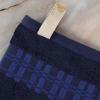 Superior 6-Piece Cotton Towel Set, Geometric Design, Dobby Border, Plush Quick Dry Towels, Decorative Bathroom, Spa, Includes 2 Bath, 2 Hand, 2 Face Towels/ Washcloth, Larissa Collection, Navy Blue(Navy Blue)
