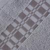 Superior 6-Piece Cotton Towel Set, Geometric Design, Dobby Border, Plush Quick Dry Towels, Decorative Bathroom, Spa, Includes 2 Bath, 2 Hand, 2 Face Towels/ Washcloth, Larissa Collection, Navy Blue(Chrome)
