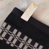 Superior 6-Piece Cotton Towel Set, Geometric Design, Dobby Border, Plush Quick Dry Towels, Decorative Bathroom, Spa, Includes 2 Bath, 2 Hand, 2 Face Towels/ Washcloth, Larissa Collection, Navy Blue(Black)