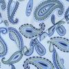 Superior Premium Cotton Flannel Pillowcases, All Season 100% Brushed Cotton Flannel Bedding, Pillowcase Set of 2 , Standard, Paisley Grey(Paisley Light Blue)
