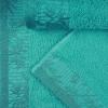 Superior 6 Piece Cotton Towel Set, Floral Jacquard Dobby Border, Quick Dry, Decorative Bathroom, Shower, Bath, Includes 2 Body, 2 Hand, 2 Face Towels/Washcloths, Wisteria Collection, Garnet Red(Turquoise)