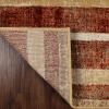 Superior Indoor Area Rug, Jute Backing, Soft Modern Rugs for Dining, Family, Kitchen Floors, Office Floor Cover, Plush Striped Rugs, Radko Collection, 5′ x 8′, Blue/Cream(Ginger)