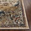 Superior Indoor Area Rug, Jute Backing, Soft Modern Rugs for Dining, Family, Kitchen Floors, Office Floor Cover, Plush Striped Rugs, Radko Collection, 5′ x 8′, Blue/Cream(Beige Brown)