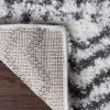 Superior Indoor Area Rug Perfect for Bedroom, Laundry Room, Entryway, Office, Playroom, Nursery, Fluffy Carpet Cover, Modern Geometric Diamond Lattice Shag JAYC Collection, 2′ 7″ x 8′, Ivory Black(Jayc Ivory Black)