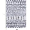 Superior Indoor Area Rug Perfect for Bedroom, Laundry Room, Entryway, Office, Playroom, Nursery, Fluffy Carpet Cover, Modern Geometric Diamond Lattice Shag JAYC Collection, 2′ 7″ x 8′, Ivory Black(Jayc Ivory Black)