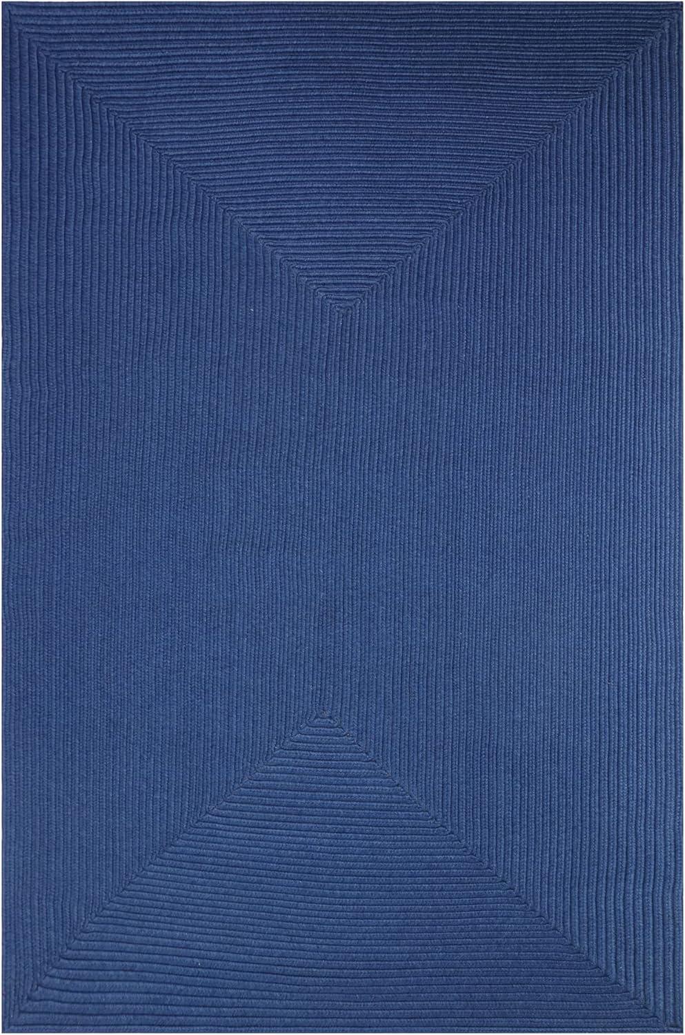 imageSuperior IndoorOutdoor Area Rug Reversible Braided Floor Decor for Living Room Kitchen Patio Front Porch Modern Boho Farmhouse Rugs Hardwood Bedroom Accessories 5 x 8 CharcoalDenim Blue
