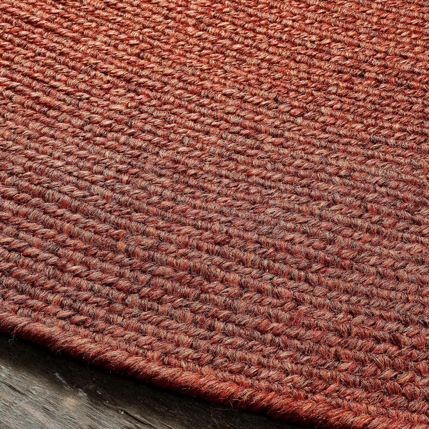 imageSuperior IndoorOutdoor Area Rug Reversible Braided Floor Decor for Living Room Kitchen Patio Front Porch Modern Boho Farmhouse Rugs Hardwood Bedroom Accessories 5 x 8 CharcoalBrick