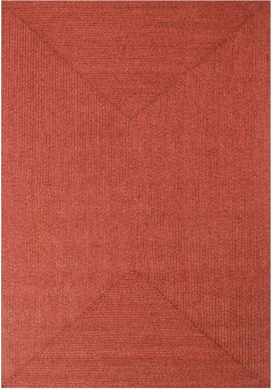 imageSuperior IndoorOutdoor Area Rug Reversible Braided Floor Decor for Living Room Kitchen Patio Front Porch Modern Boho Farmhouse Rugs Hardwood Bedroom Accessories 5 x 8 CharcoalBrick