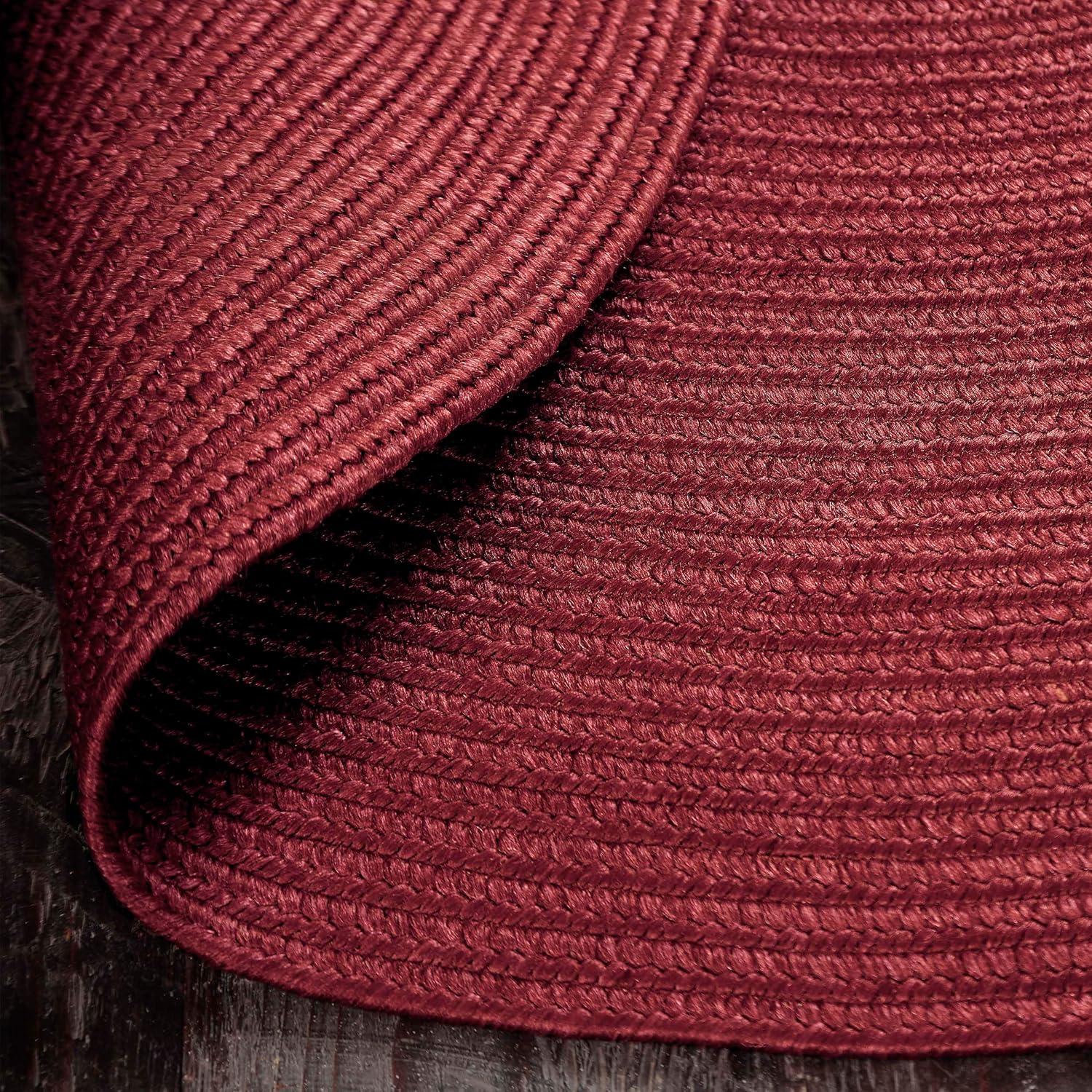 imageSuperior IndoorOutdoor Area Rug Reversible Braided Floor Decor for Living Room Kitchen Patio Front Porch Modern Boho Farmhouse Rugs Hardwood Bedroom Accessories 4 x 6 Burgundy