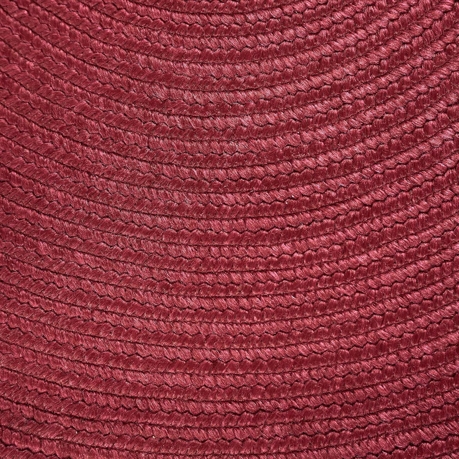 imageSuperior IndoorOutdoor Area Rug Reversible Braided Floor Decor for Living Room Kitchen Patio Front Porch Modern Boho Farmhouse Rugs Hardwood Bedroom Accessories 5 x 8 CharcoalBurgundy