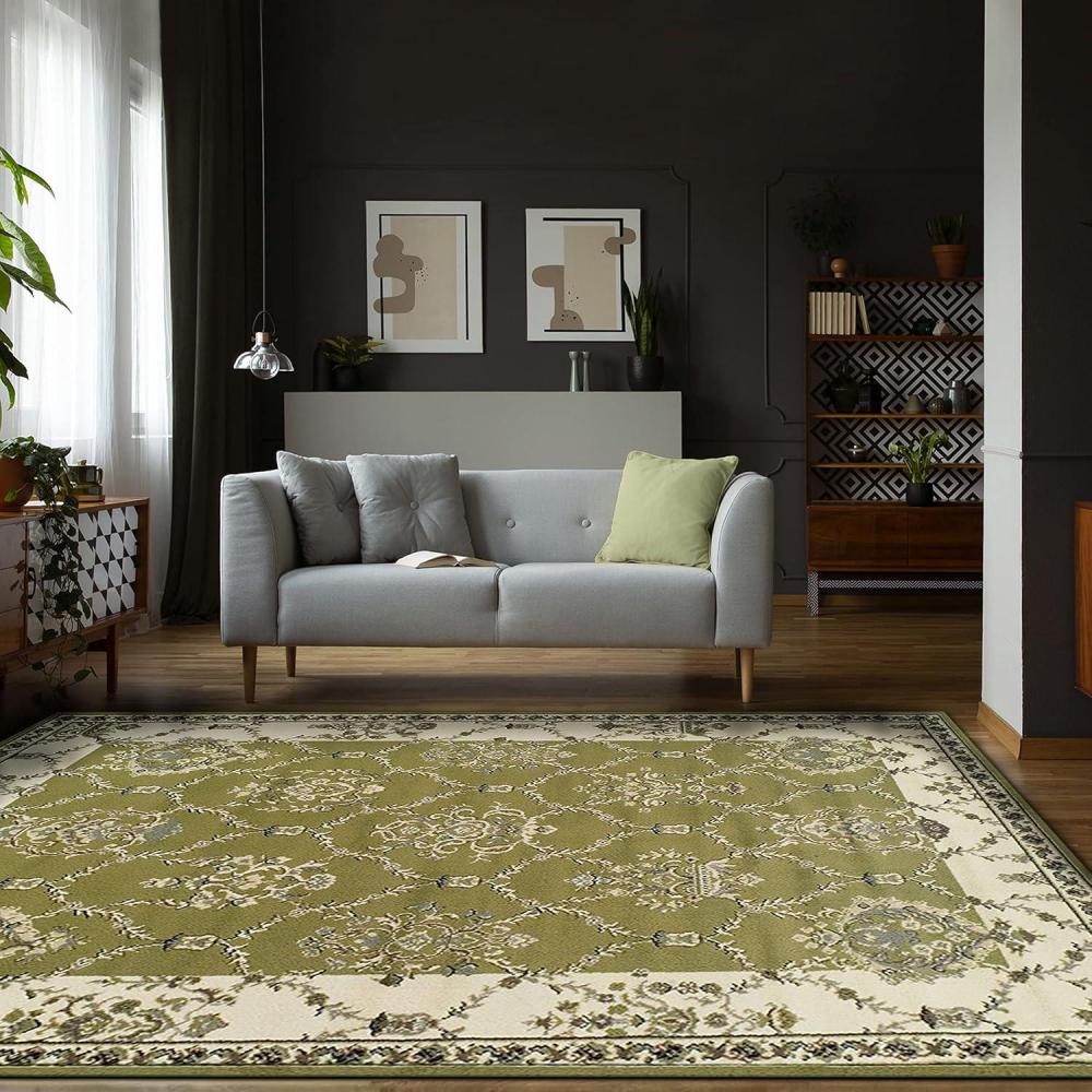 imageSUPERIOR Stratton Collection Area Rug 8mm Pile Height with Jute Backing Luxurious French Traditional Aubusson Rug Design Fashionable and Affordable Woven Rugs 8 x 10