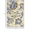 Superior Berrigan Floral Indoor Area Rug for Living Room, Bedroom, Office, Kitchen, Dining, Washable Rugs, Foam Backing, Roselyn Collection, 5′ x 8′, Cream-Beige(4′ x 6′)
