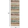 Superior Cheshunt Indoor Home Area Rug for Living Room, Bedroom, Office, Kitchen, Dining, Washable Rugs, Foam Backing, Kylemore Collection, 2′ 7″ x 8′, Chocolate(Chocolate)