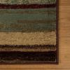 Superior Indoor Area Rug, Jute Backed Modern Floor Decor for Home Hallway, Living Room, Office, Kitchen, Dining, Entryway, Bedroom, Abstract Lines, Fulgor Collection, 4′ x 6′, Maroon(Maroon)