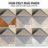 Superior Indoor Area Rug Pad, Non-Slip, Non-Skid, Floor Protector, Hardwood and Tile Floor Padding, Furniture Protector Pad, Carpet Gripper Mat, Felt and Rubber Rug Grip, Lima Collection, 2′ 7″ x 10′(3′ x 5′ (Rectangular))