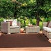 Superior Indoor/Outdoor Area Rug, Reversible Braided Floor Decor for Living Room, Kitchen, Patio, Front Porch, Modern Boho Farmhouse Rugs, Hardwood, Bedroom Accessories, 5′ x 8′, Charcoal(Cocoa)