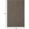 Superior Indoor/Outdoor Area Rug, Reversible Braided Floor Decor for Living Room, Kitchen, Patio, Front Porch, Modern Boho Farmhouse Rugs, Hardwood, Bedroom Accessories, 4′ x 6′, Latte