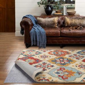 Superior Indoor Area Rug Pad, Non-Slip, Non-Skid, Floor Protector, Hardwood and Tile Floor Padding, Furniture Protector Pad, Carpet Gripper Mat, Felt and Rubber Rug Grip, Lima Collection, 2′ 7″ x 10′(12′ x 18′ (Rectangular))