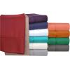 SUPERIOR Percale 300 Thread Count 100% Cotton, Deep Pocket, 5-Piece Split King Bed Sheet Set, Solid, Lilac(White)