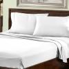 SUPERIOR Percale 300 Thread Count 100% Cotton, Deep Pocket, 5-Piece Split King Bed Sheet Set, Solid, Lilac(White)